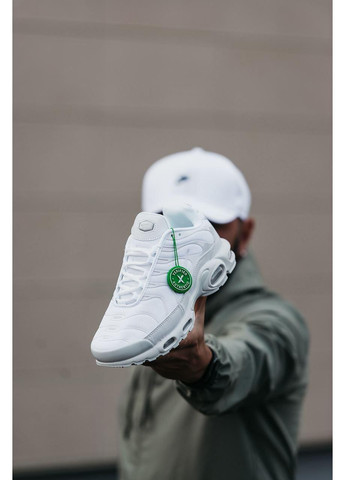 КРОССОВКИ ЖЕНСКИЕ NIKE AIR MAX TN FULL WHITE НАЙК АИР МАКС ТН ПЛЮС No Brand белые демисезоны (368869919)