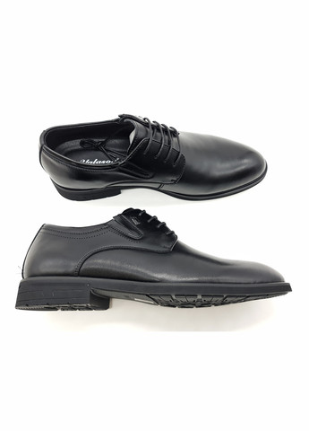 Чоловічі туфлі чорні шкіряні YA-11-10 28,5 см (р) Yalasou (259326288)