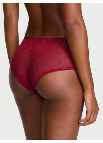 Женские трусики Victoria’s Secret Lacie Sheer Heritage Cheeky XS красные Victoria's Secret (364859532)