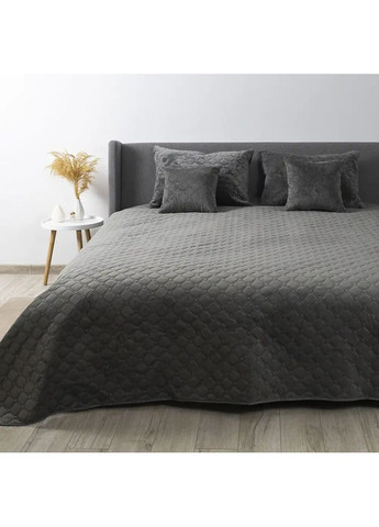 Евро покрывало 240*260 см велюровое гипоаллергенное Серое (24530240260) ТЕП (364183109)