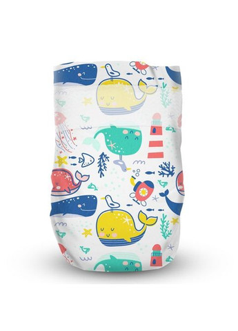 Підгузки (DP-OI-FAT-NB56P-WTW) Offspring Willy the Whale розмір NB до 4 кг 56 шт (357435910)