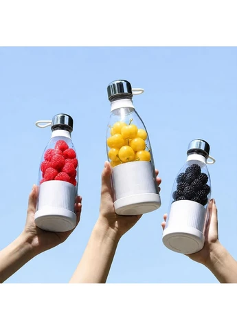 Портативный блендер в бутылке MINI JUICER / Блендер-бутылка 350 мл Блендер аккумуляторный 40 Вт No Brand (401656067)