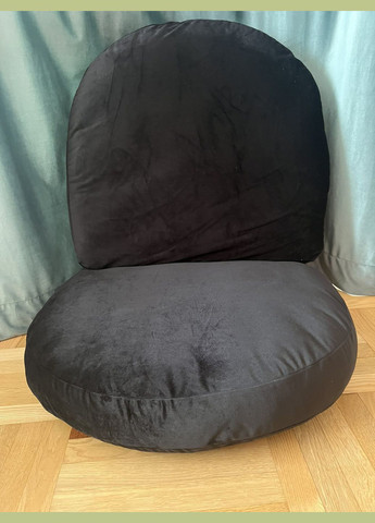 Подушка до крісла BUBBLE комплект 2шт. Чорний вельвет Frost (314923054)