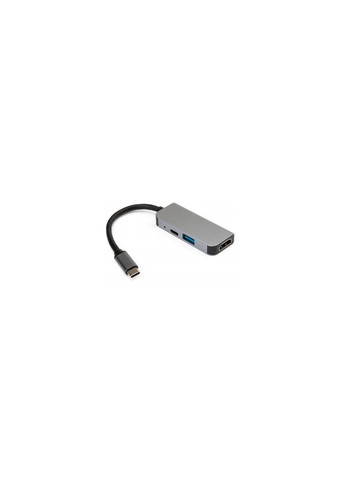 Концентратор (VCPHTC3AL) Vinga Type-C to 4K HDMI+USB3.0+PD aluminium (367004752)