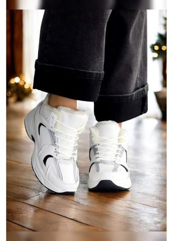 Жіночі зимові кросівки білі спортивні теплі на хутрі Stilli Кросівки білі зими (373470130)