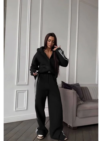 Женский теплый костюм с лампасами Fashion (377309452)