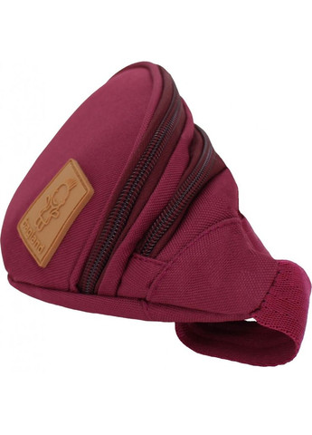 Жіноча сумка на пояс із тканини Bella водонепроникна бананка бордового кольору 2 л Bagland (298568790)