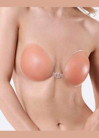 Бежевый невидимка бюстгальтер силиконовый невидимка silikonowy bs-01 Julimex без косточек силикон