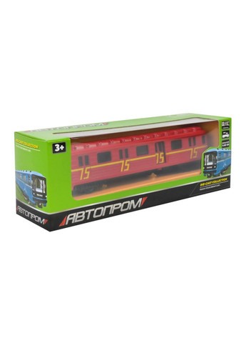 Автомодель металлическая Автопром Вагон-метро 7875 АВТОПРОМ (362145995)