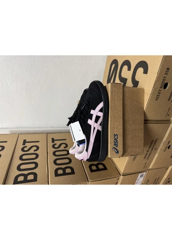 Черные летние кроссовки asics onitsuka tiger black pink асикс онитсука No Brand