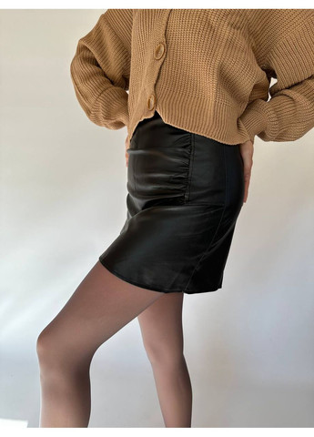 Спідниця шкіряна асиметричний них підкладка у вигляді шортиків No Brand (350612513)