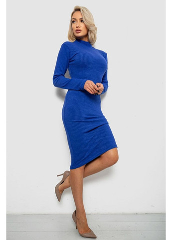 Синя кежуал сукня однотонна в рубчик Ager