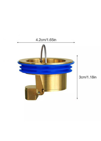 Сухой затвор для душа 42 мм Золотой (0083/gold) No Brand (352720215)