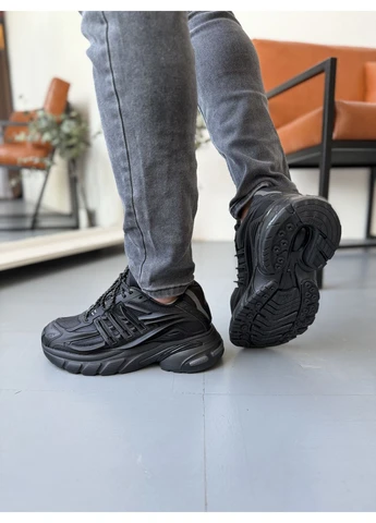 Черные демисезонные кроссовки мужские adidas adistar jellyfish x pharrell x virginia black адидас адистар черные No Brand