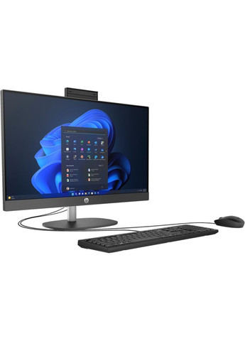 Компьютер персональный моноблок 240G10 23.8" FHD IPS AG, Intel i5-1335U, 16GB, F512GB, UMA, WiFi, кл+м, 3р, Win11P, черный HP (314982695)