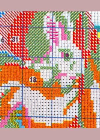 Набор для вышивания по нанесённой на канву схеме "The North Pole Santa Claus".AIDA 14CT printed, 51*62 см Joy Sunday (313613242)