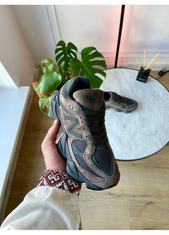 Коричневі Осінні кросівки чоловічі і жіночі new balance 9060 beef and broccol brown black | нью беланс 9060 коричневі чорні No Brand