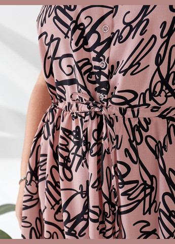 Пудрова повсякденний, святковий сукня Zemal з написами