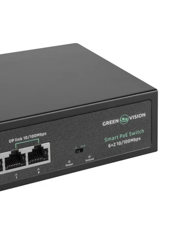 Сетевой коммутатор POE GV-015-D-06+2P GreenVision (398939858)