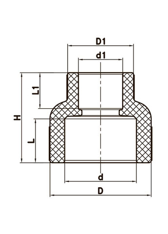 Муфта редукційна ВВ 32x25 PPR K0034.PRO (KP0042) KOER (315443235)