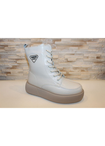 Черевики жіночі зимові бежеві натуральна шкіра No Brand Черевики зимові жіночі (372955667)