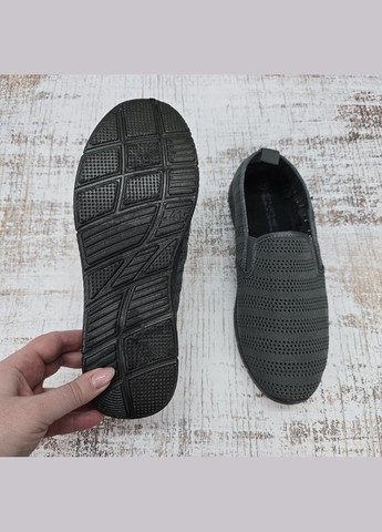 Серые мокасины мужские текстильные сетка Gipanis