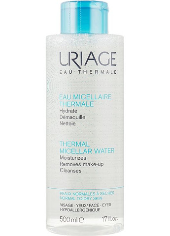 Міцелярна вода для нормальної шкіри Thermal Micellar Water Normal To Dry Skin 100ml (390537-118866) Uriage (368634541)