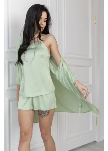 Женский комплект домашняя пижама с халатом (mia2080) MiaNaGreen (396145876)