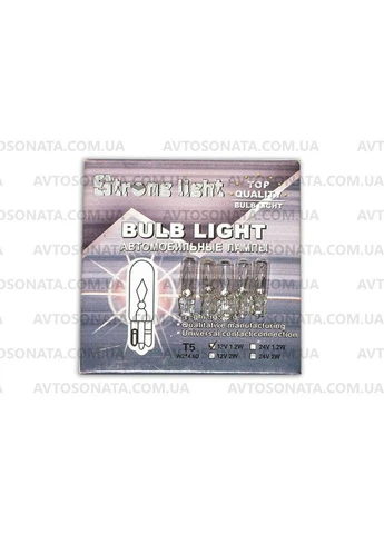 Лампочка у щиток T5 12V 1.2W W2/d-4,6мм Strong Light K-10607 As (401734643)