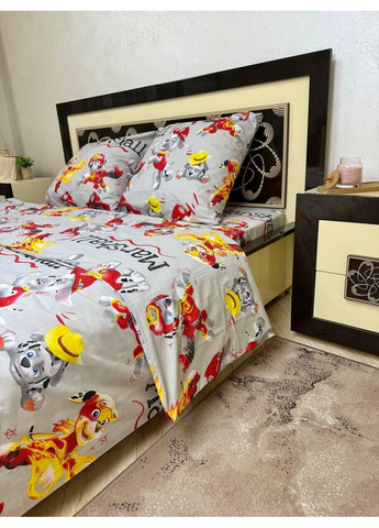 Постельное белье хлопковое Маршал Полуторное 150 x 220 Бязь Серое 70 х 70 No Brand (361146439)