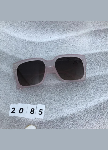 Сонцезахисні окуляри з чорними лінзами і рожевою оправою No Brand (302748231)