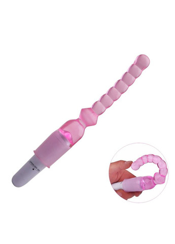 Вібропробка анальна зі стимулятором клітора і сосків + лубрикант No Brand (340914436)