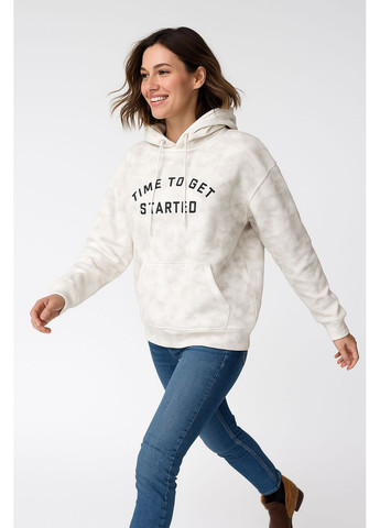 Худе женское стильное с капюшоном бежевое (25F18) NaNa (367020033)