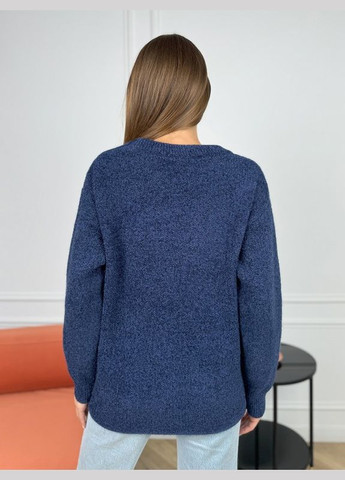 Темно-синій зимовий светр wn20-678 темно-синій ISSA PLUS