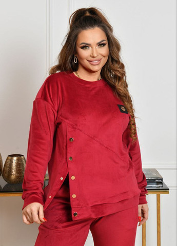 Велюровий брючний костюм на кнопках Modena (371635558)