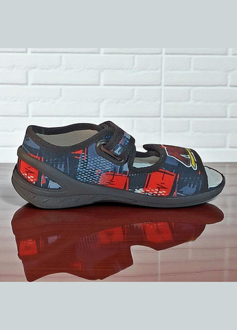 Ортопедичні відкриті тапочки капчики текстильні босоніжки на липучках валді Адам Waldi (345647888)