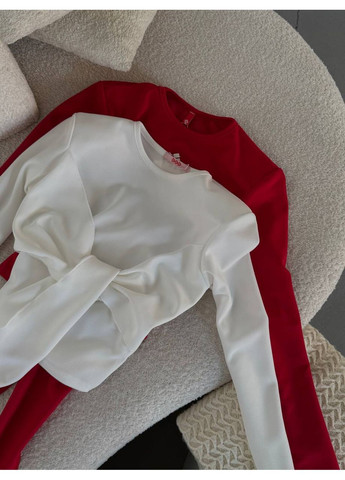 Женский лонгслив с бантом FINO Mode (350607474)