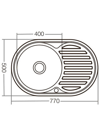 Мойка кухонная Z775008-180D (decor) (ZX1597) Zerix (315508303)