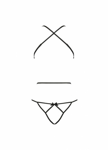 Боди с имитацией кожи и стрепами ASUNA BODY black Passion (297529316)