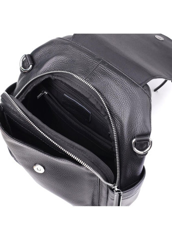 Рюкзак женский кожаный 9 л городской маленький Черный 39758 Vintage (355884766)