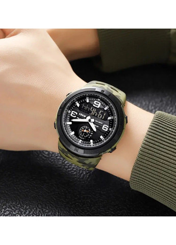 Мужские спортивные часы 1655 (Камуфляж с черным табло) Skmei (314483219)