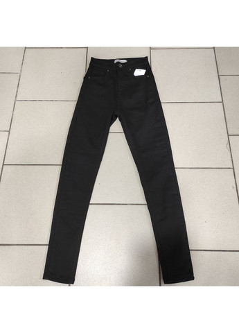 Джинси жіночі вузькі високі скіні американка 30 чорні No Brand - (369012303)