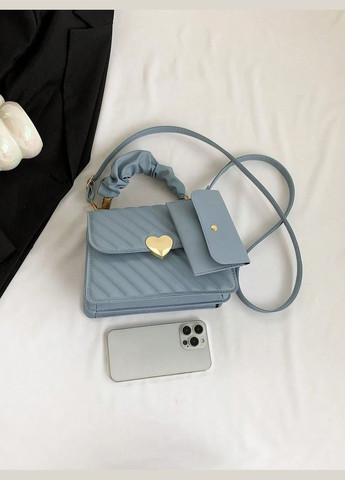Жіноча сумка крос-боді блакитна No Brand (290665304)
