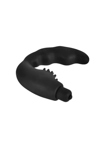 Анальный вибромассажер с пупырышками для клитора черного цвета Perfect Vibrating Prostate Massager Vscnovelty (398309038)