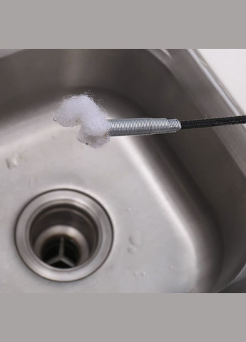 Трос сантехнический для прочистки труб Коготь с зажимами 2 м No Brand (307252374)