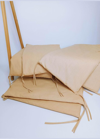 Бортики захист в дитяче ліжко Золотисті бязь 120x40, 60x40 см Penetka (329146265)