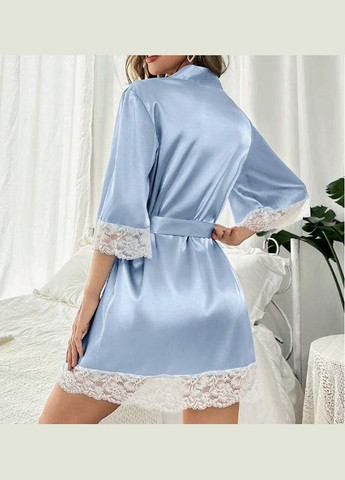 Жіночий халат домашній шовковий на запах з поясом cвітло-рожевий Ghazel (331346445)