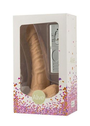 Фаллоимитатор с вибрацией Dr.No, ПВХ, диаметр 4,6 см Alive (303891472)