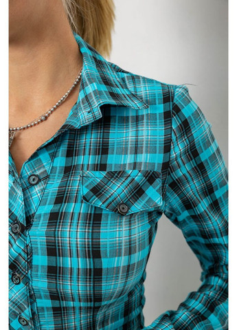 Бирюзовая кэжуал рубашка Ager