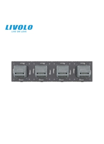 Сенсорный выключатель 8 сенсоров (2-2-2-2) стекло (VL-C708-15) Livolo (375456663)
